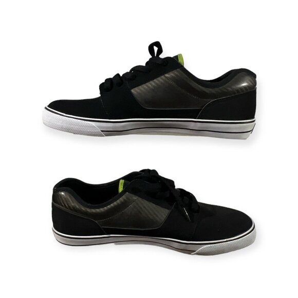 RARE DC Shoes Monster Energy Drink Shoes Black Nubuck Skate Shoes Men’s Size 11 - Picture 3 of 8